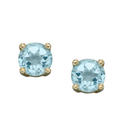 Aquamarine Stud Earrings